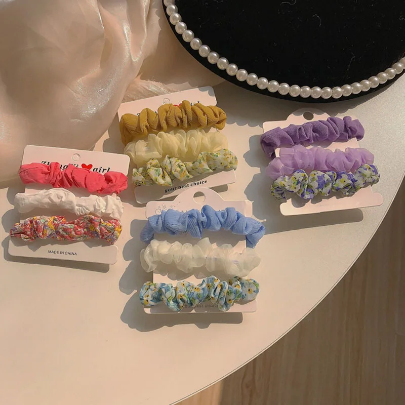 3pcs Set Thick Durable Rings Elastic Hair Bands for Women Girls Scrunchies Hairband Floral Cloth Rubber Band Hair Accessories
3pcs Set Thick Durable Rings Elastic Hair Bands for Women Girls Scrunchies Hairband Floral Cloth Rubber Band Hair Accessories