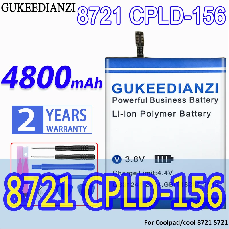

High Capacity GUKEEDIANZI Battery CPLD156 4800mAh for Coolpad/cool 8721 5721 cpld-156 CPLD 156 battery Mobile Phone Batteries