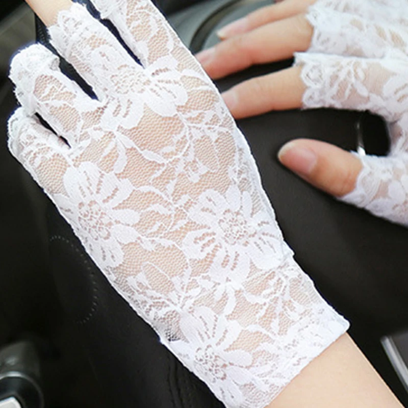 Sunscreen Short Gloves Women Sexy Dressy Lace Gloves Fingerless Lace Driving Gloves Spring Summer Mittens Wedding Accessories
Sunscreen Short Gloves Women Sexy Dressy Lace Gloves Fingerless Lace Driving Gloves Spring Summer Mittens Wedding Accessories