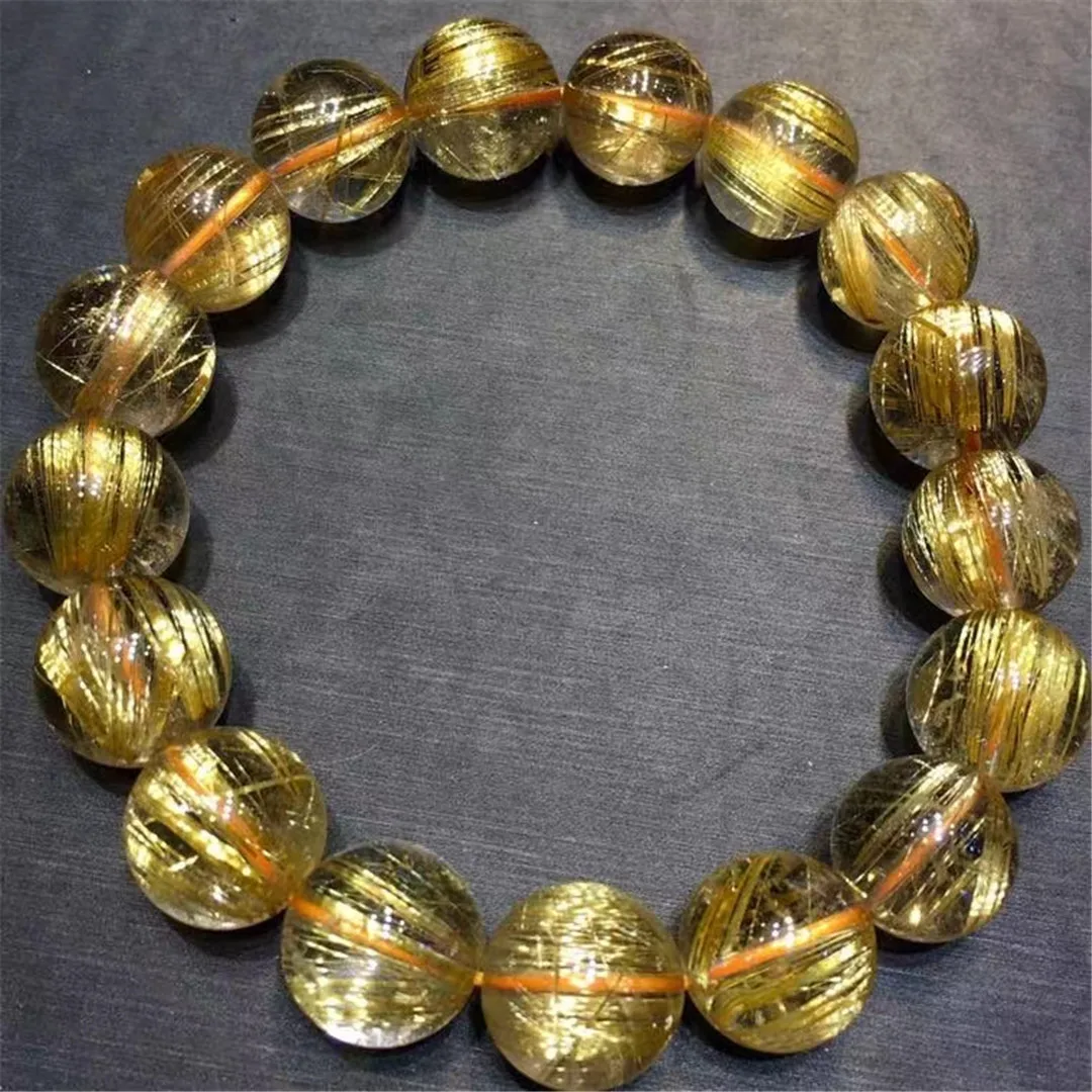 12mm Natural Gold Rutilated Quartz Bracelet Jewelry For Women Lady Men Wealth Healing Gift Crystal Round Beads Strands AAAAA
12mm Natural Gold Rutilated Quartz Bracelet Jewelry For Women Lady Men Wealth Healing Gift Crystal Round Beads Strands AAAAA