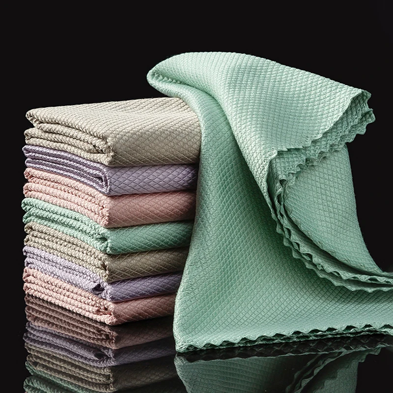 15Pcs Fish Scale Towel for Kitchen Anti-Grease Wiping Rags Tableware Glass Wipe Cloth Household Cleaning Cloths
15Pcs Fish Scale Towel for Kitchen Anti-Grease Wiping Rags Tableware Glass Wipe Cloth Household Cleaning Cloths