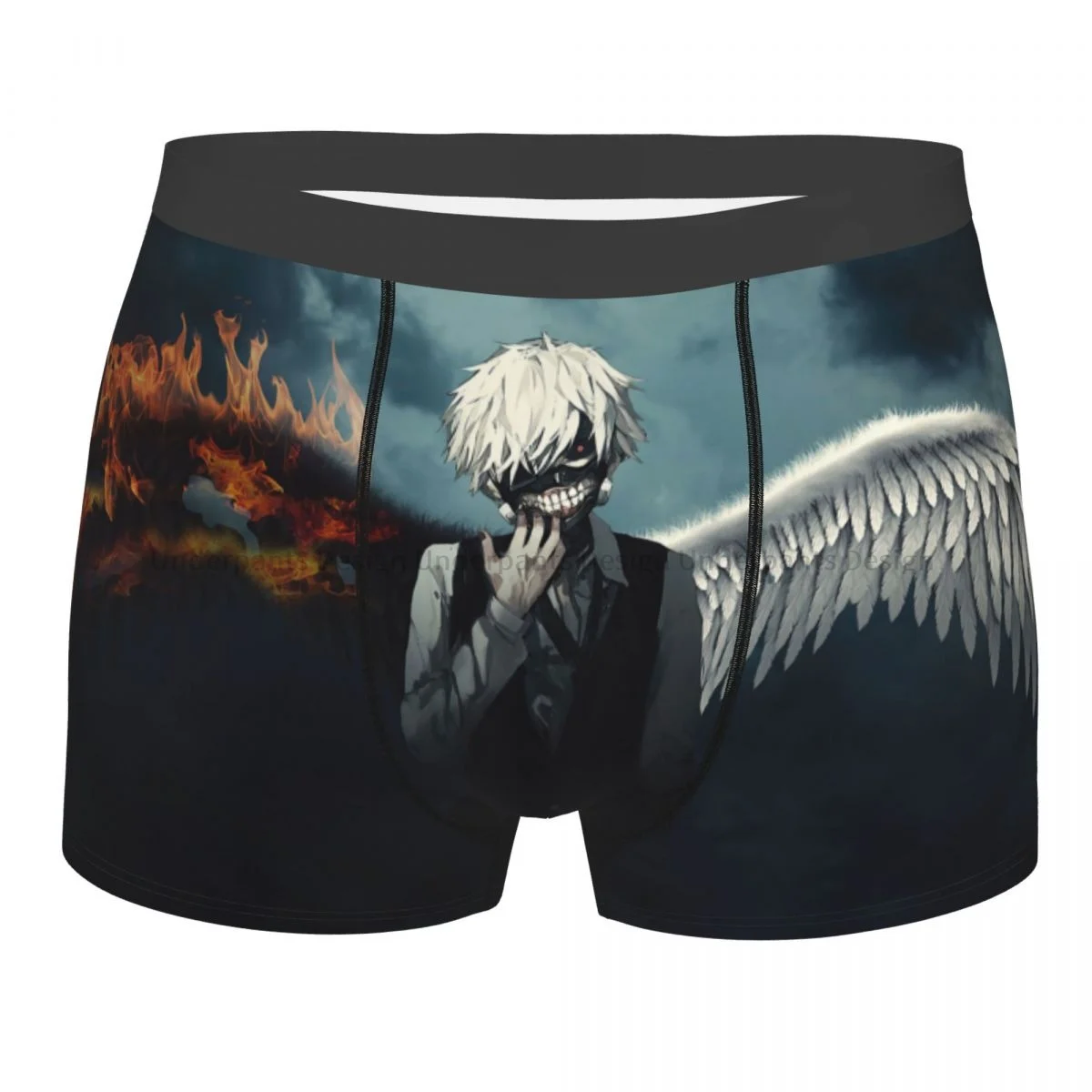 

Angels And Demons Tokyo Ghoul Ken Kaneki Fantasy Manga Underpants Homme Panties Men's Underwear Sexy Shorts Boxer Briefs