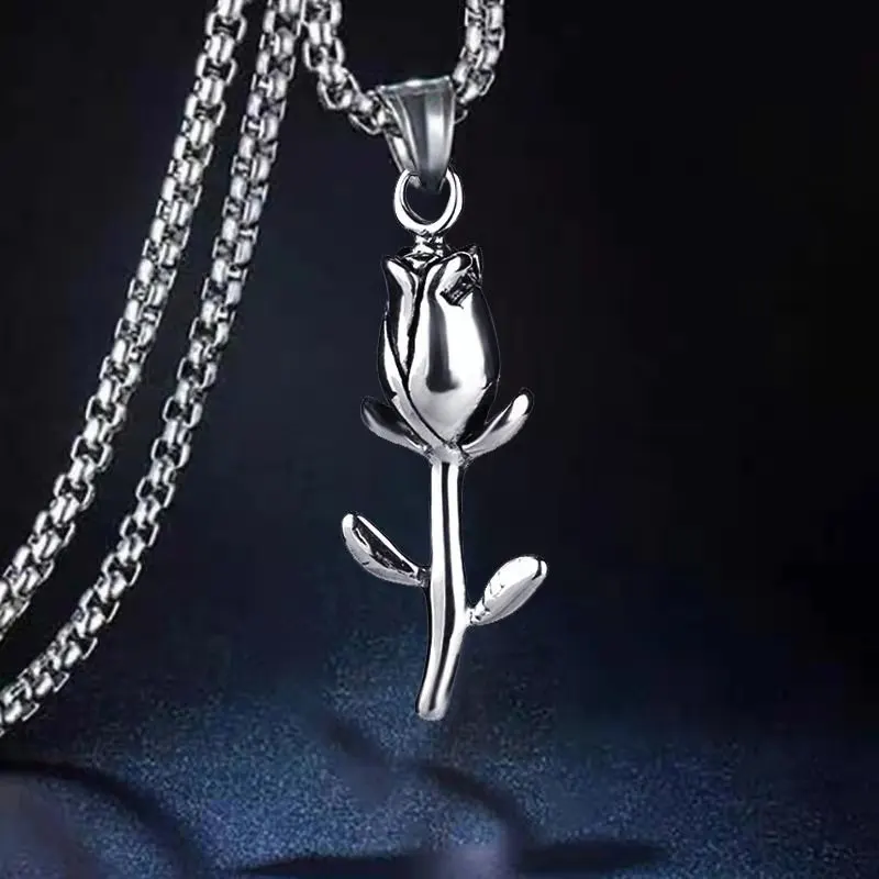 New European and American Popular Fashion Rose Necklace Simple Retro Punk All-Matching Long Sweater Chain Pendant Accessories
New European and American Popular Fashion Rose Necklace Simple Retro Punk All-Matching Long Sweater Chain Pendant Accessories