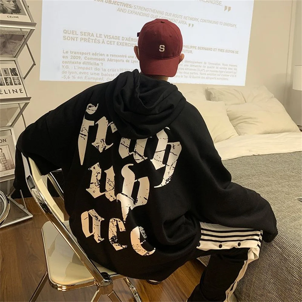 Streetwear Letter Printed Casual Autumn Sweatshirts Boys Trip Unisex Sweetwear Male Spring Men Japan Harajuku Black Hoodie
Streetwear Letter Printed Casual Autumn Sweatshirts Boys Trip Unisex Sweetwear Male Spring Men Japan Harajuku Black Hoodie