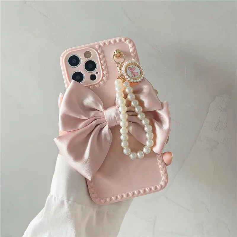 Cute Luxury Fashion 3d Bow Pearl Bracelet Girl Soft Case For Iphone 11 12 13 Pro Max 7 8 Plus Xr X Xs Se Anti-drop Cover Fundas
Cute Luxury Fashion 3d Bow Pearl Bracelet Girl Soft Case For Iphone 11 12 13 Pro Max 7 8 Plus Xr X Xs Se Anti-drop Cover Fundas