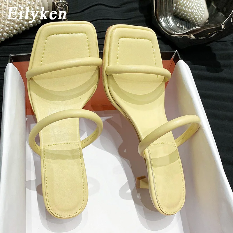 Eilyken Summer New Fashion Women Slippers Sexy Square Open-toed Heel High Quality Mules High Heels slides Sandals Shoes
Eilyken Summer New Fashion Women Slippers Sexy Square Open-toed Heel High Quality Mules High Heels slides Sandals Shoes