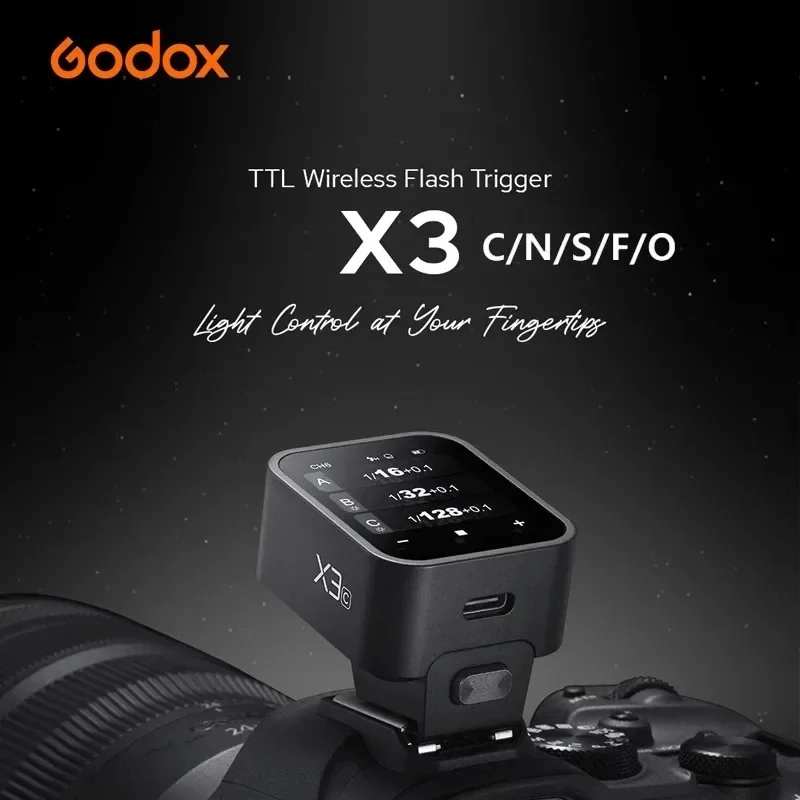 Предпродажа Godox X3 Flash Trigger C/N/S/F/O беспроводной Xnano TTL HSS передатчик с сенсорным