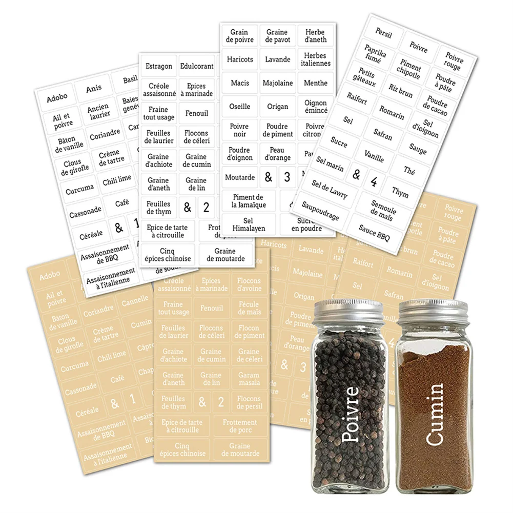 French Label Jar Stickers 208PCS Allspice Anise Basil Black Pepper Celery Salt Clear Dill Kitchen Supplies Labels
French Label Jar Stickers 208PCS Allspice Anise Basil Black Pepper Celery Salt Clear Dill Kitchen Supplies Labels