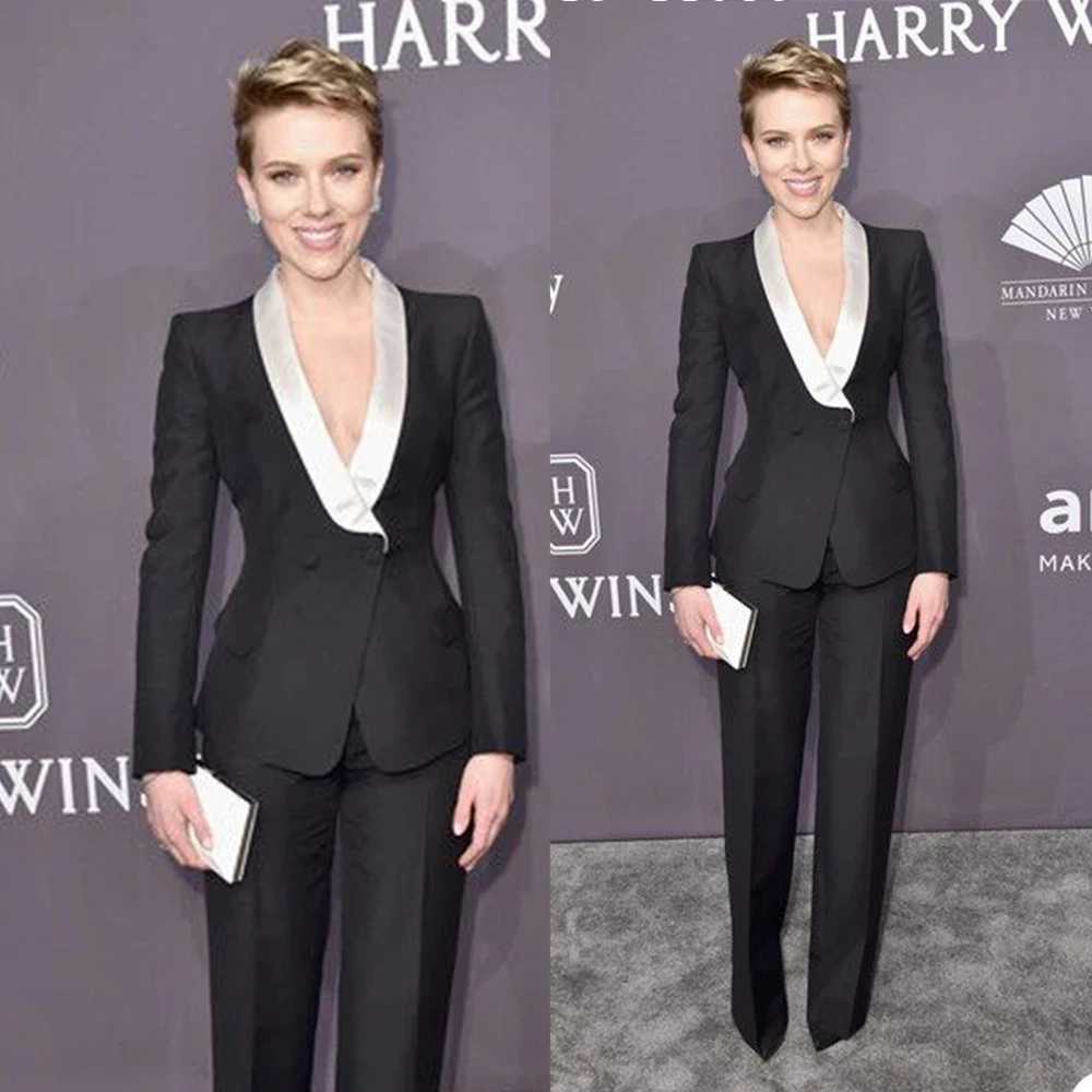 Spring Black Mother of the Bride Suits Slim Fit Women Ladies Evening Party Tuxedos Formal Wear For Wedding Jacket+Pants 2 Pieces
Spring Black Mother of the Bride Suits Slim Fit Women Ladies Evening Party Tuxedos Formal Wear For Wedding Jacket+Pants 2 Pieces