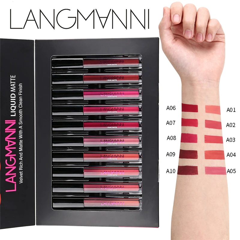 Brand 4/10/12Pcs Matte Lipstick Set Waterproof Nutritious Velvet lip stick Red Tint Nude batom women fashion lips makeup set
Brand 4/10/12Pcs Matte Lipstick Set Waterproof Nutritious Velvet lip stick Red Tint Nude batom women fashion lips makeup set