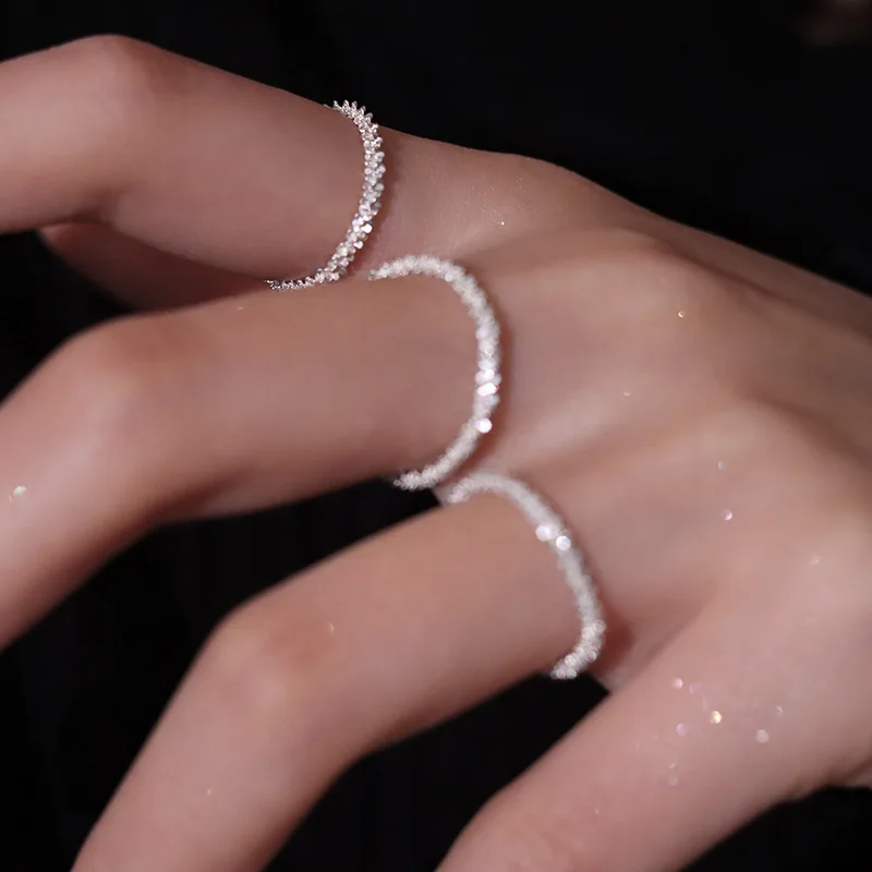 1PC Trend Luxury Silver Color Sparkling Ring For Women Korean Elegant Compact Index Finger Rings Girls Wedding Party Jewelry
1PC Trend Luxury Silver Color Sparkling Ring For Women Korean Elegant Compact Index Finger Rings Girls Wedding Party Jewelry