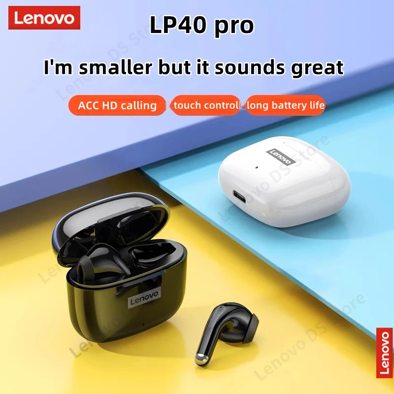 Original Lenovo LP40 Pro TWS Earphones Wireless Bluetooth 5.1 Sport Noise Reduction Headphones Touch Control 1000mAH 2022 New
Original Lenovo LP40 Pro TWS Earphones Wireless Bluetooth 5.1 Sport Noise Reduction Headphones Touch Control 1000mAH 2022 New