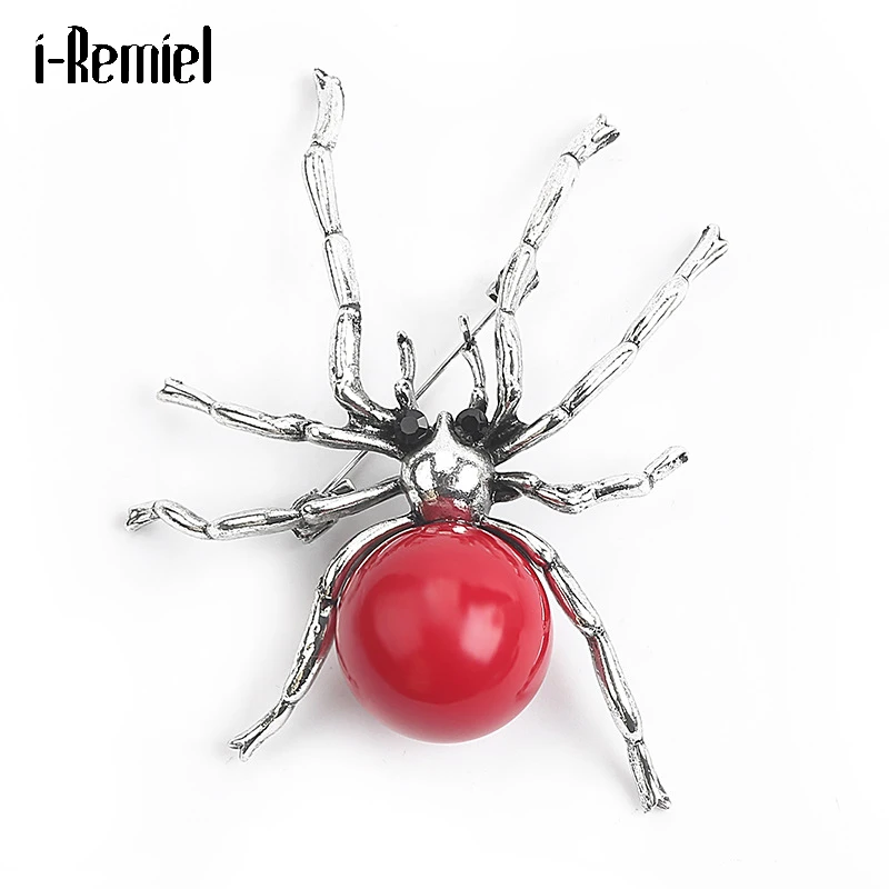 Fashion Metal Red Imitation Pearl Spider Brooch Personality Insect Suit Lapel Pin Hat Clothing Scarf Buckle Men Accessories 
Fashion Metal Red Imitation Pearl Spider Brooch Personality Insect Suit Lapel Pin Hat Clothing Scarf Buckle Men Accessories