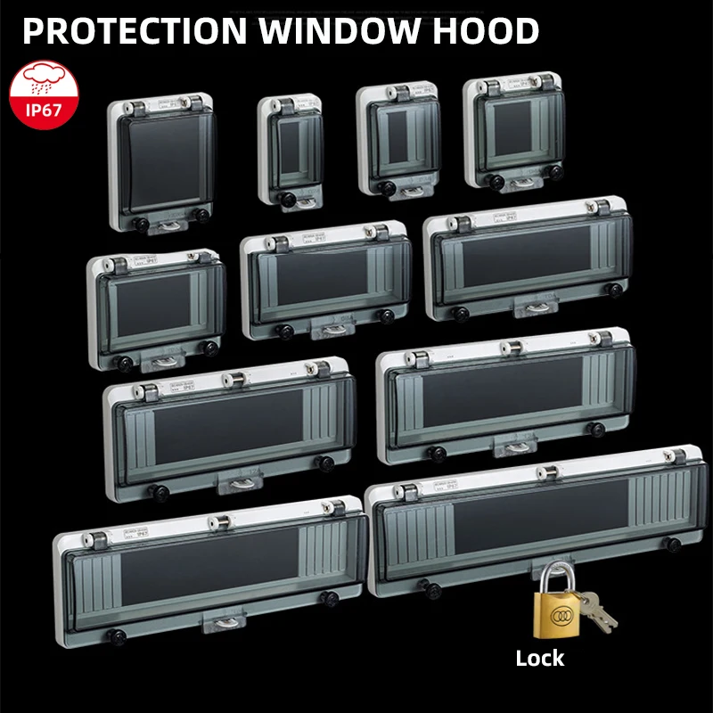 Transparent IP67 Waterproof Protective Window Cover Circuit Breaker Switch Box Protection Electric Junction Box Panel Cover Wind
Transparent IP67 Waterproof Protective Window Cover Circuit Breaker Switch Box Protection Electric Junction Box Panel Cover Wind
