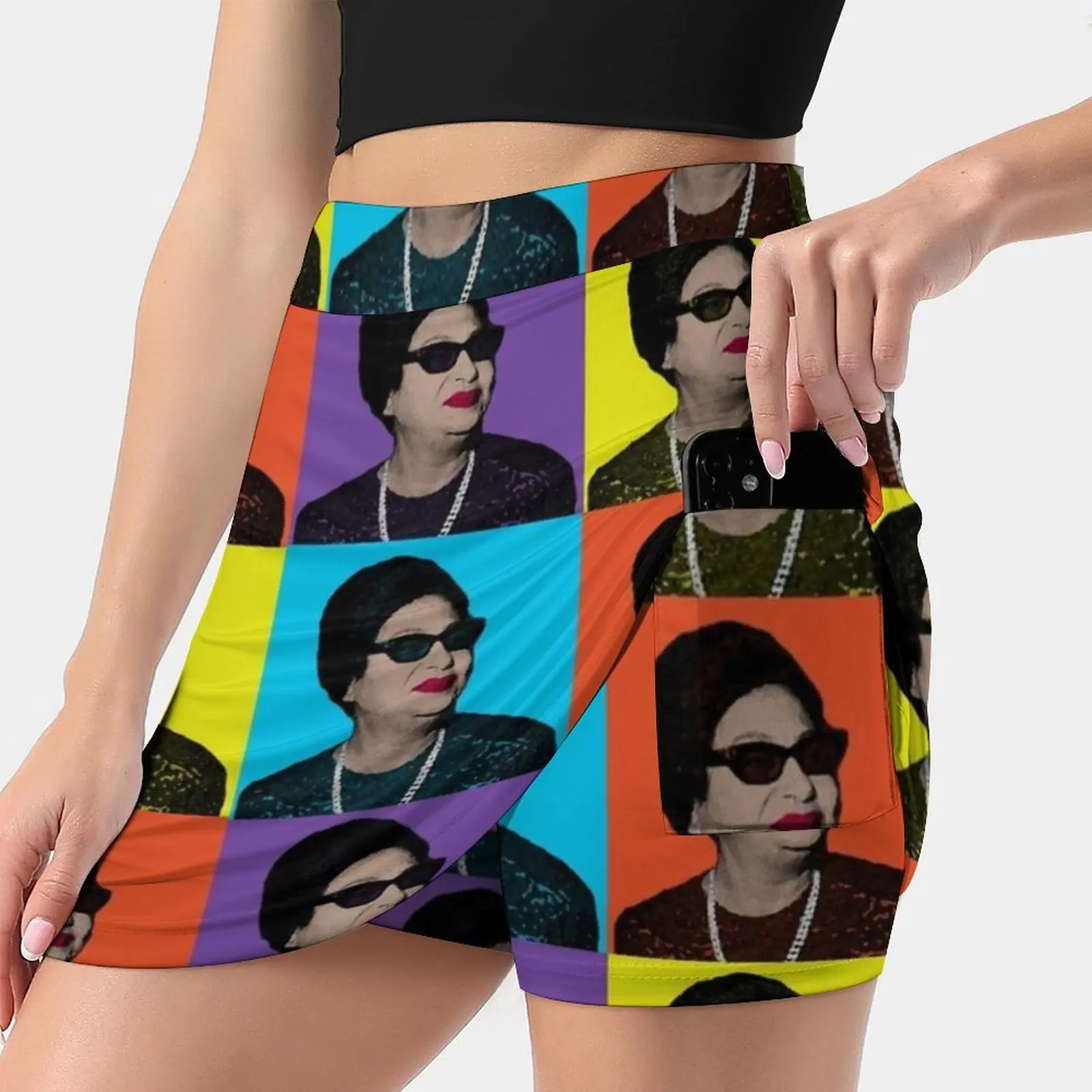 Юбка Umm Kulthum в стиле поп-арт, Женская мода 2022, юбка-брюки, мини-юбки, офисная короткая юбка Umm Kulthum Oum kalтум
Юбка Umm Kulthum в стиле поп-арт, Женская мода 2022, юбка-брюки, мини-юбки, офисная короткая юбка Umm Kulthum Oum kalтум