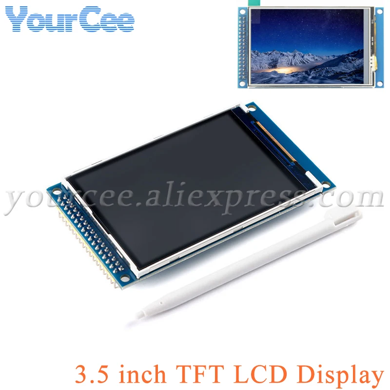 3.5" 3.5 inch TFT LCD Display Screen Module XPT2046 16BIT RGB 65K Color LCD Resolution 480*320
3.5" 3.5 inch TFT LCD Display Screen Module XPT2046 16BIT RGB 65K Color LCD Resolution 480*320