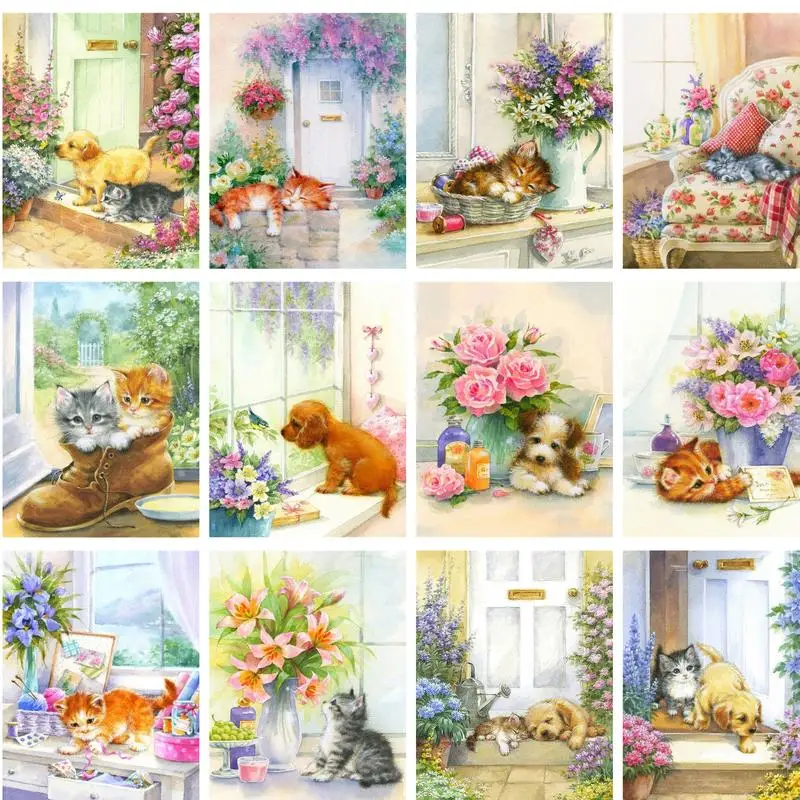5D DIY Diamond Painting Flowers Cute Cat Series Embroidery Mosaic Pictures Full Drill Cross Stitch Crafts Kits Living Room Decor
5D DIY Diamond Painting Flowers Cute Cat Series Embroidery Mosaic Pictures Full Drill Cross Stitch Crafts Kits Living Room Decor