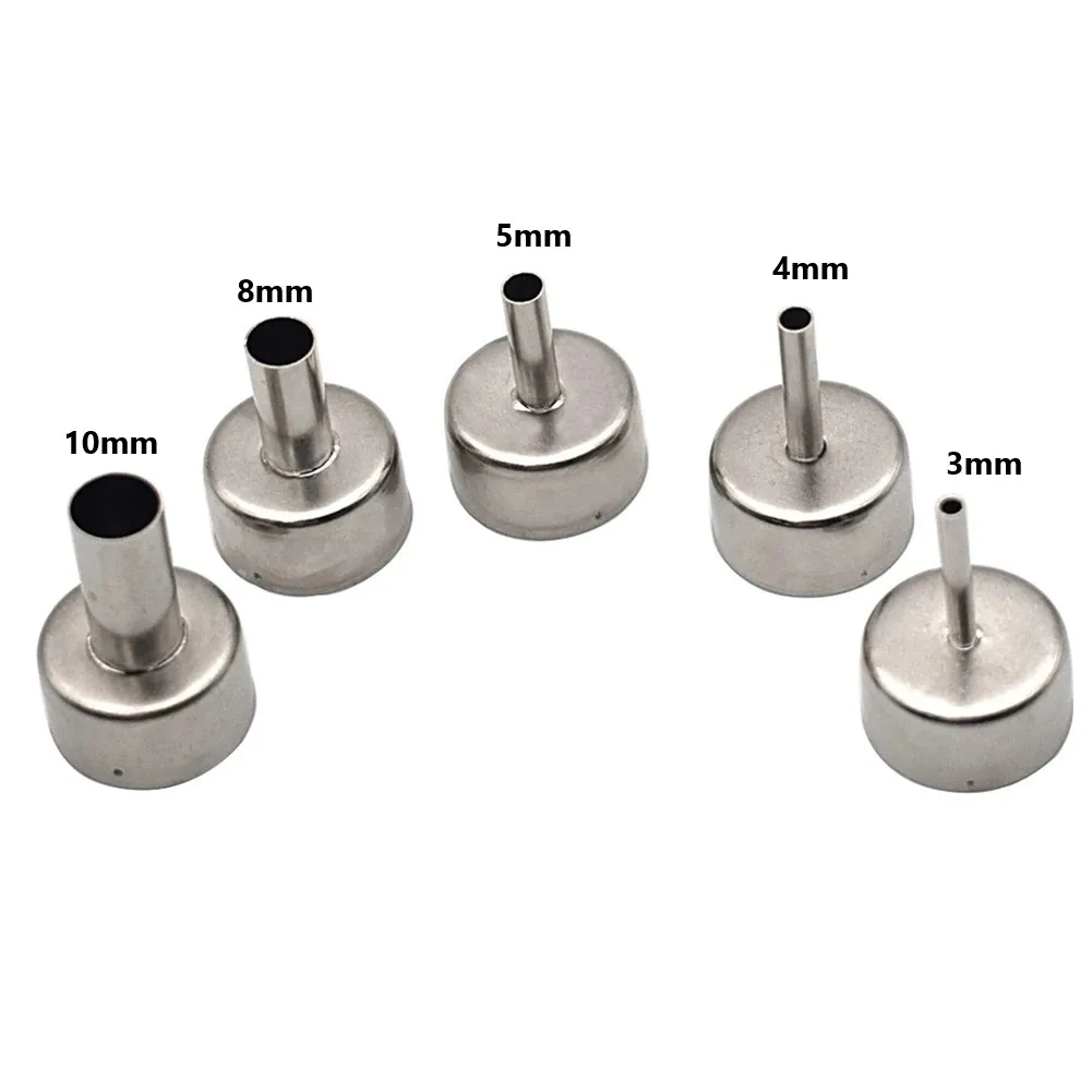 Hot Air Station Nozzle For 858D 8586 Nozzles Set 3mm/4mm/5mm/8mm/10mm 5pcs Accessories Tool Universal Practical
Hot Air Station Nozzle For 858D 8586 Nozzles Set 3mm/4mm/5mm/8mm/10mm 5pcs Accessories Tool Universal Practical