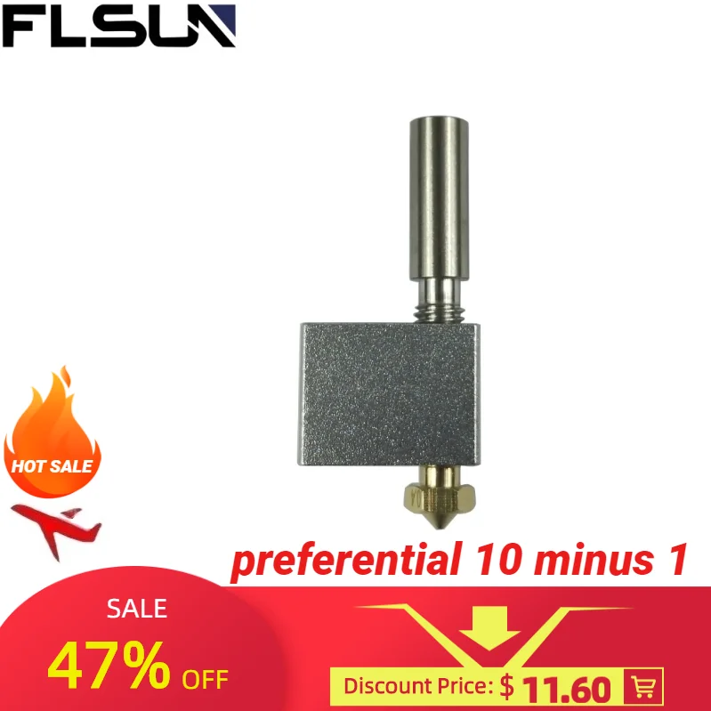 Оригинальные аксессуары для принтера Flsun 3 D, медная насадка Sr E3d, нагревательный модуль, детали головки для экструзии
Оригинальные аксессуары для принтера Flsun 3 D, медная насадка Sr E3d, нагревательный модуль, детали головки для экструзии
