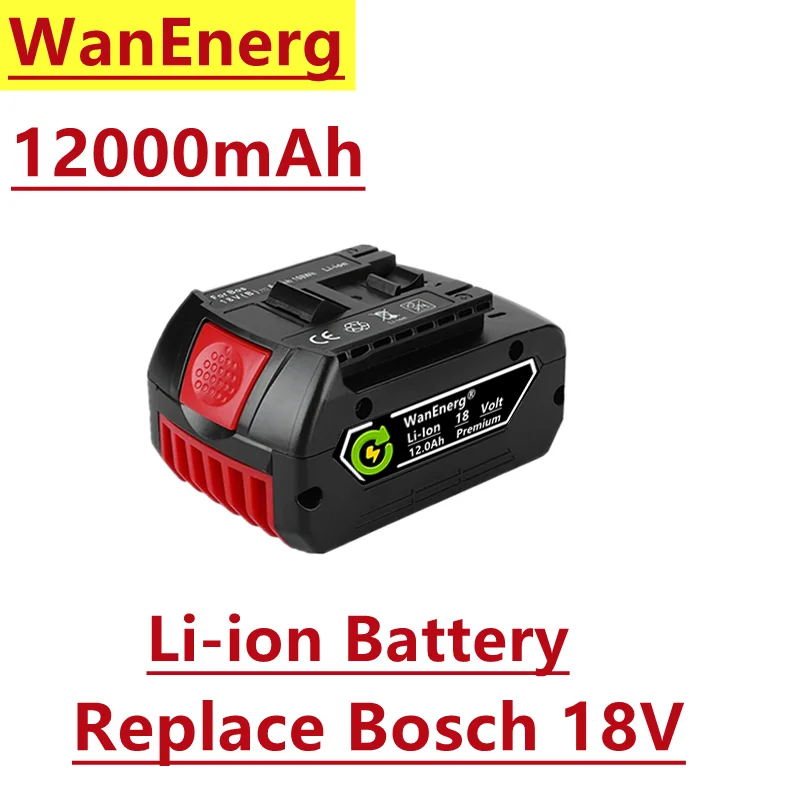 18V lithium ion battery, 18V 6.0ah/12.0ah,suitable for Bosch electric hand drill series bat609, bat609g, bat618, bat618g, bat614
18V lithium ion battery, 18V 6.0ah/12.0ah,suitable for Bosch electric hand drill series bat609, bat609g, bat618, bat618g, bat614