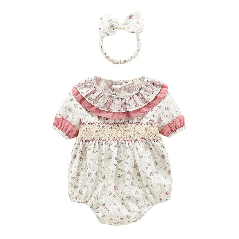 Infant Children Cotton Short Sleeve One-piece Rompers Cute Toddler Baby Girls Jumpsuits Summer Girl Baby Rompers
Infant Children Cotton Short Sleeve One-piece Rompers Cute Toddler Baby Girls Jumpsuits Summer Girl Baby Rompers