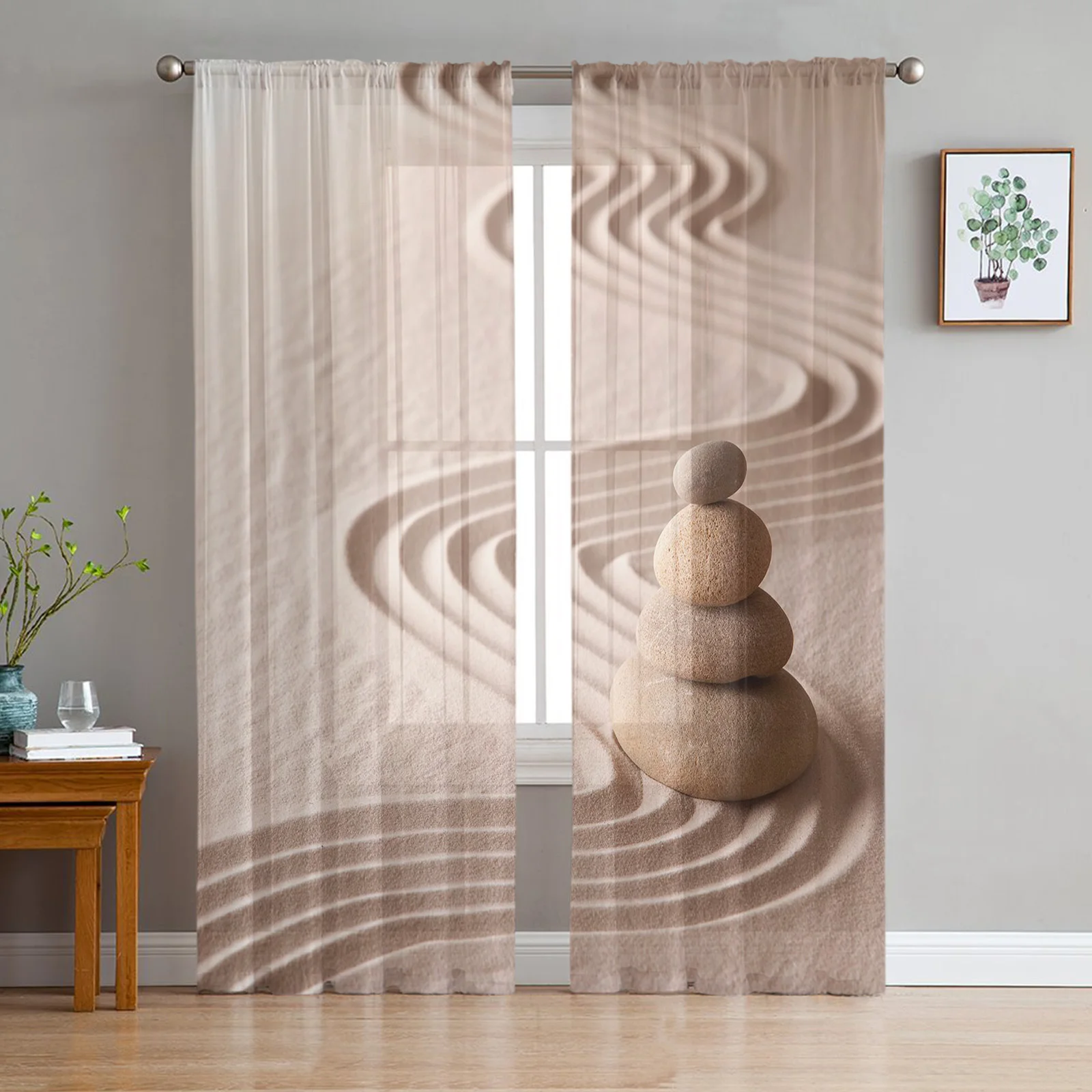 Meditation Stones Sand Tulle Curtain for Living Room Balcony Decor Sheer Curtain for Kitchen Bedroom Fashion Home Decor
Meditation Stones Sand Tulle Curtain for Living Room Balcony Decor Sheer Curtain for Kitchen Bedroom Fashion Home Decor