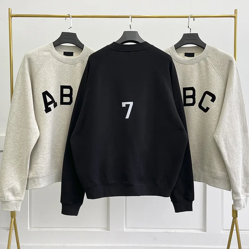 

Basics Sweatshirts Season 7 ABC Streaming Message Unisex Fashion Hoodie High Street Hip Hop Couple Sweatshirt