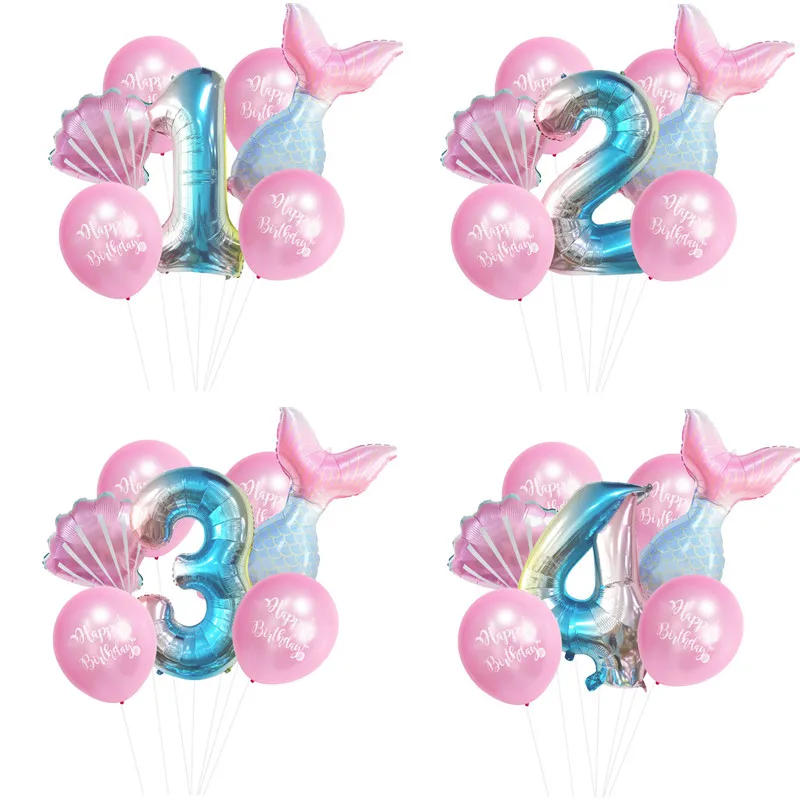 1Set Mermaid Balloons Princess Foil Balloon 32Inch Number Balloon Baby Shower Girl Pink Air Baloes Birthday Party Decor Kids Toy
1Set Mermaid Balloons Princess Foil Balloon 32Inch Number Balloon Baby Shower Girl Pink Air Baloes Birthday Party Decor Kids Toy