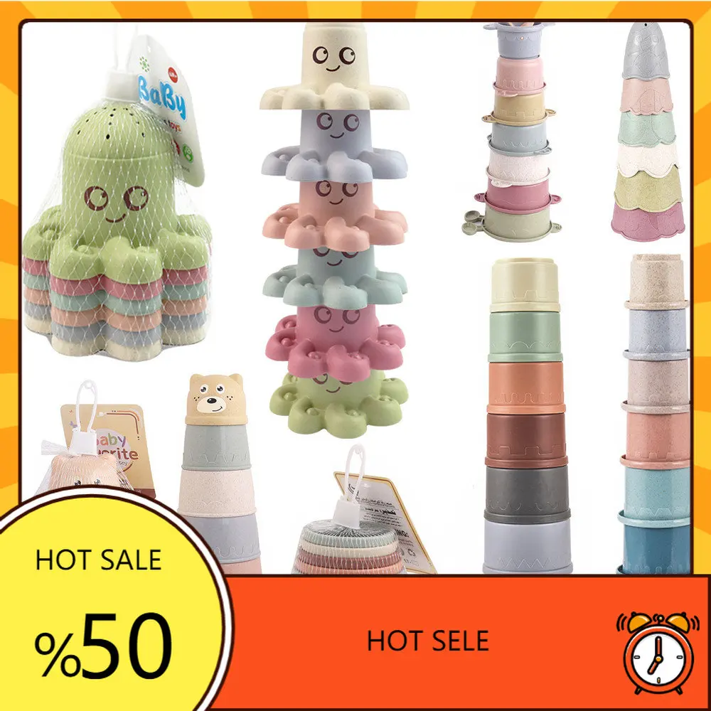 8PCS Baby Stacking Cup Bath Toys Child Early Educational Baby Toys Rainbow Stacking Tower Toys Baby Beach Toys Children Gift
8PCS Baby Stacking Cup Bath Toys Child Early Educational Baby Toys Rainbow Stacking Tower Toys Baby Beach Toys Children Gift