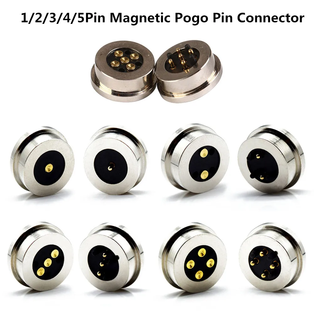 1/2/3/4/5Pin Spring-Loaded Magnetic Pogo Pin Connector 13.5mm Male and Female DC Power Charge Probe Magnet Charging Connector
1/2/3/4/5Pin Spring-Loaded Magnetic Pogo Pin Connector 13.5mm Male and Female DC Power Charge Probe Magnet Charging Connector