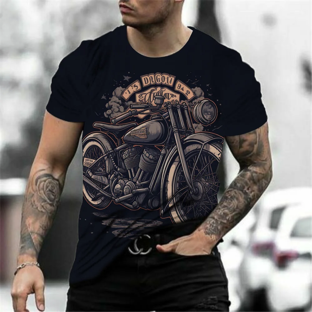 Motorbike T-Shirt Vintage Men Tees Oversized Top 3DPrinted Tshirts Classic O-neck Short-Sleeved Men's Clothing Casual Streetwear
Motorbike T-Shirt Vintage Men Tees Oversized Top 3DPrinted Tshirts Classic O-neck Short-Sleeved Men's Clothing Casual Streetwear