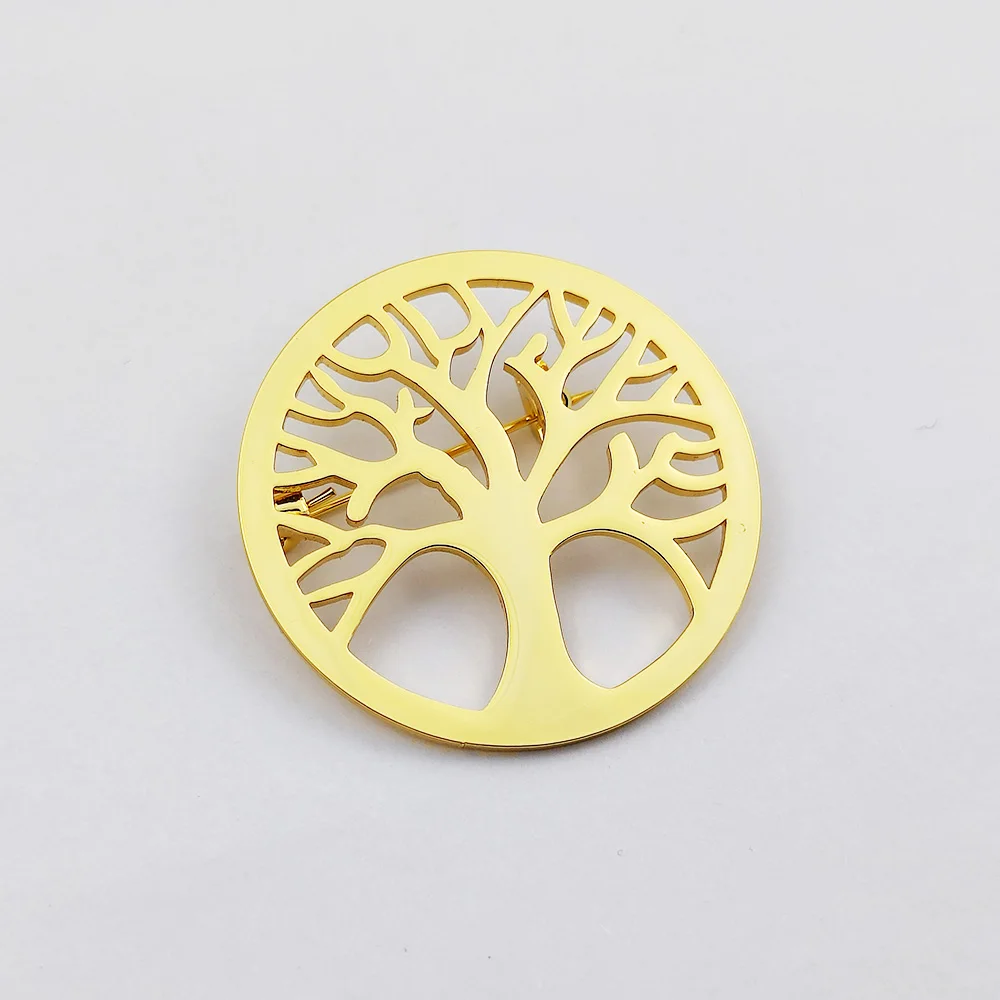 Brooches for Women Personalized Tree of Life Stainless Steel Jewelry Luxury Gold Pins Accessories Men's Brooch Gifts Wholesale
Brooches for Women Personalized Tree of Life Stainless Steel Jewelry Luxury Gold Pins Accessories Men's Brooch Gifts Wholesale