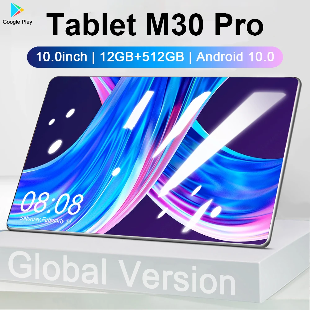 Global Version M30 Pro 10.1 Inch Tablet Android PC Tablets Mtk6797 10 Core 12+512GB ROM Tablette Phone Call Windows Tablete
Global Version M30 Pro 10.1 Inch Tablet Android PC Tablets Mtk6797 10 Core 12+512GB ROM Tablette Phone Call Windows Tablete