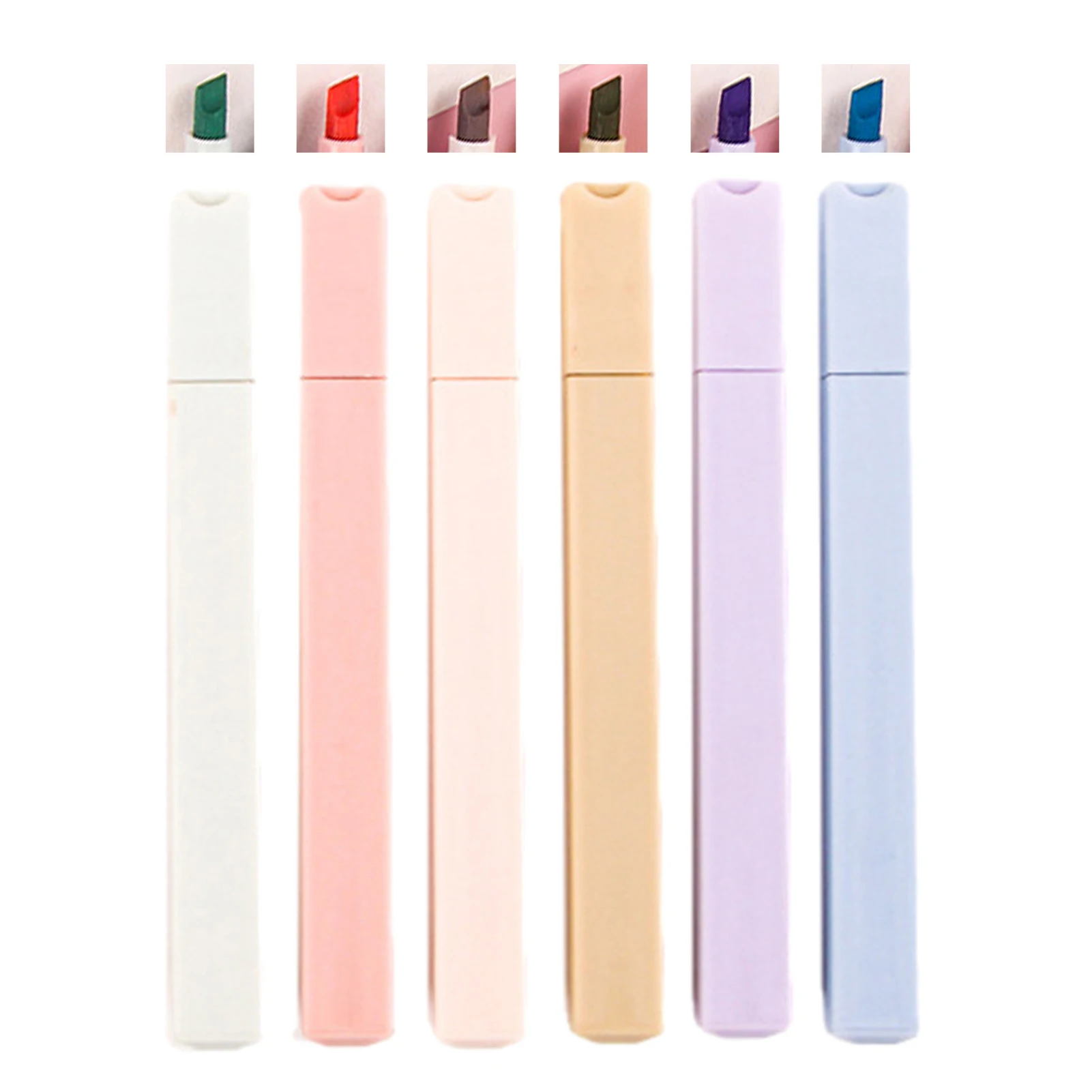 

Aesthetic Highlighter Dual Tip Highlighter Set 6Pcs Aesthetic Highlighters Assorted Colors Pastel Highlighters Bible Highlighter