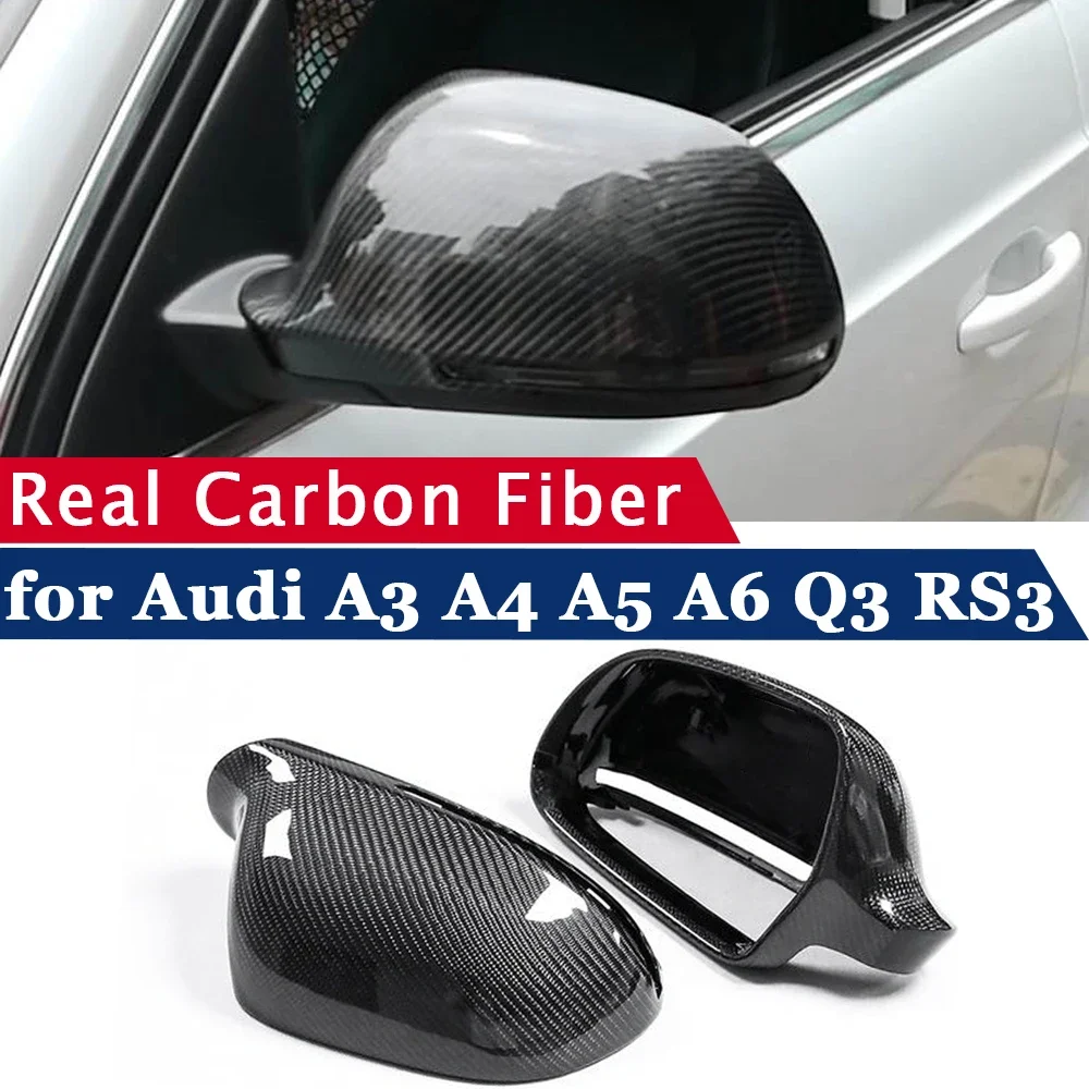 Rearview Mirror Cover for Audi A4 B8 2009-2012 Real Carbon Fiber Side Mirror Shells Add on Frame Replacement Case Protector 2PCS
Rearview Mirror Cover for Audi A4 B8 2009-2012 Real Carbon Fiber Side Mirror Shells Add on Frame Replacement Case Protector 2PCS