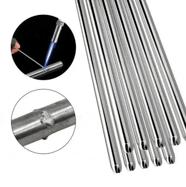 

10Pcs Welding Wire 50cm Low Melting Point copper-Aluminum Solution Welding Flux-Cored Rods 1.6 2.0 2.5mm Weld Accessory Tool