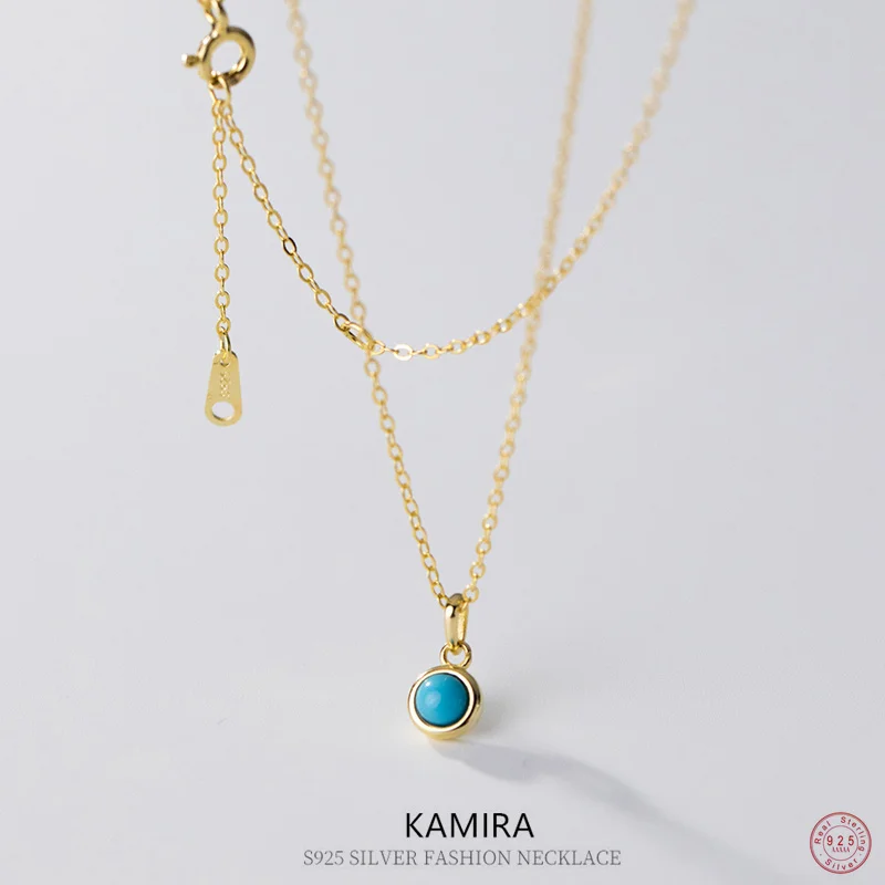 KAMIRA 925 Sterling Silver Simple Vintage Blue Small Round Zircon Necklace for Women Temperament Gentle Collarbone Chain Jewelry
KAMIRA 925 Sterling Silver Simple Vintage Blue Small Round Zircon Necklace for Women Temperament Gentle Collarbone Chain Jewelry
