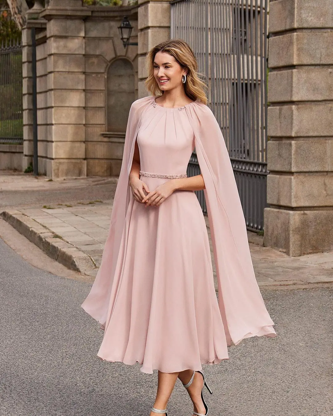 Sapmae O-neck Beaded A-line Sequin Ankle-length With Jacket Pink Prom Evenning Cocktail Formal Party Dress For Women In Summer 
Sapmae O-neck Beaded A-line Sequin Ankle-length With Jacket Pink Prom Evenning Cocktail Formal Party Dress For Women In Summer