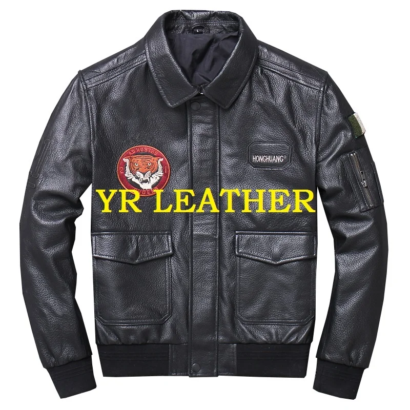 YR!Free shipping.sales.2019 Brand mens cool genuine leather jacket.Militray cowhide coat.plus size slim motor jacket,bomber
YR!Free shipping.sales.2019 Brand mens cool genuine leather jacket.Militray cowhide coat.plus size slim motor jacket,bomber