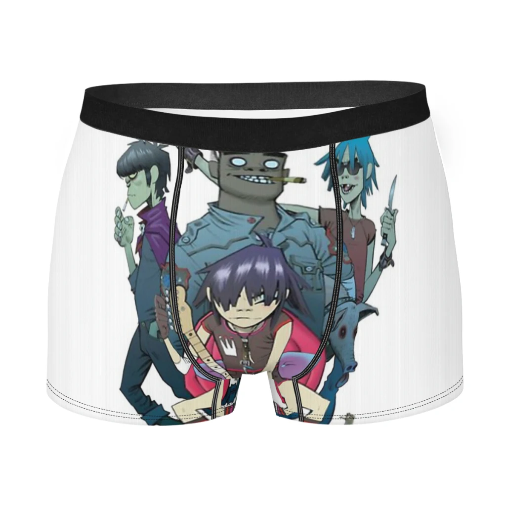 

Pose Team Man's Boxer Briefs Underpants Gorillaz Virtual Band Highly Breathable Top Quality Sexy Shorts Gift Idea