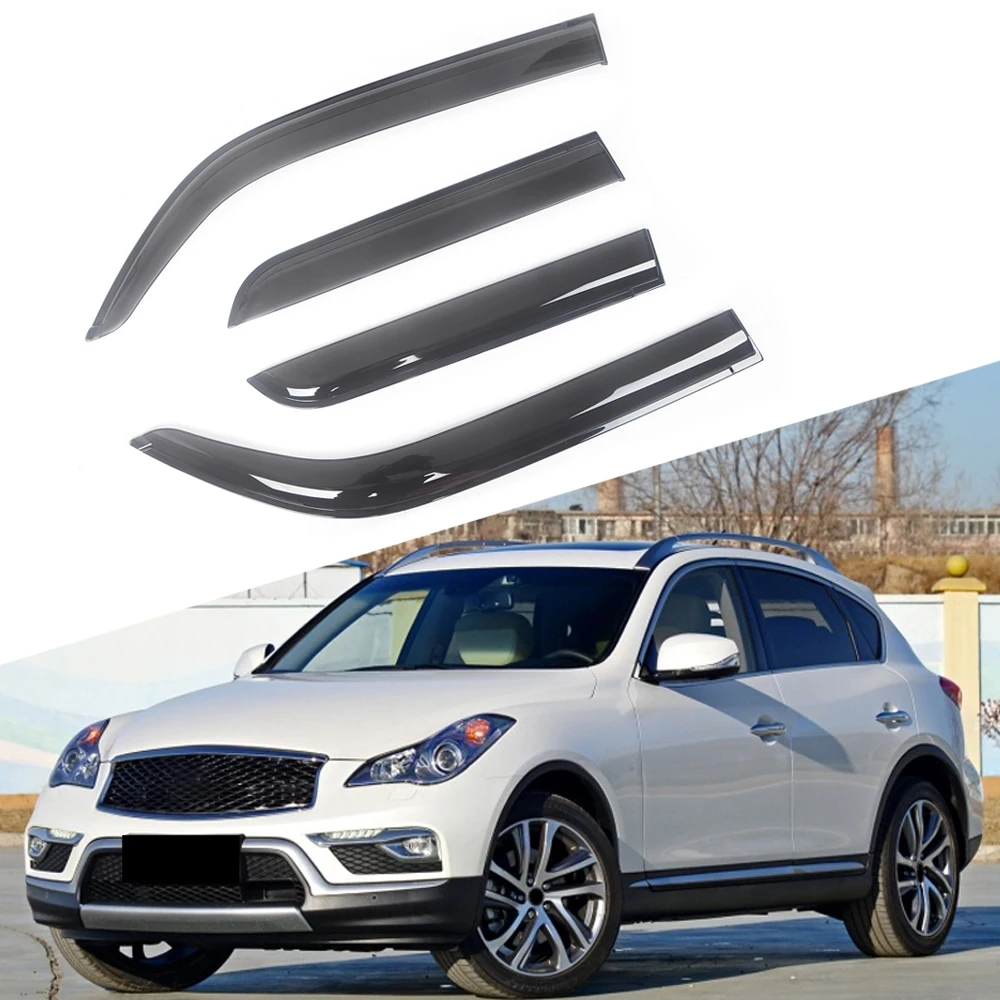 Козырек тонированный черный для боковых окон автомобиля, для Infiniti EX35/EX37/QX50 2014-2016
Козырек тонированный черный для боковых окон автомобиля, для Infiniti EX35/EX37/QX50 2014-2016