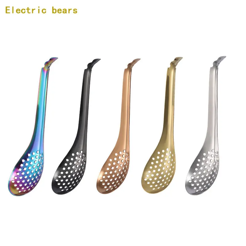 

2Pcs Molecular Cuisine Caviar Spoon Cooking Gadgets Colander Egg Yolk Caviar Colander Kitchen Tools Kitchen Accessories Cooking