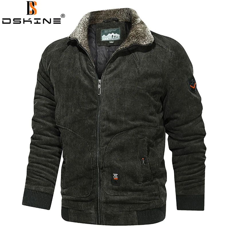 2022 Winter Fleece Warm Corduroy Jacket Men Fur Collar Army Green Casual Coat Men Waterproof Large Size M-6XL Slim Men Jackets
2022 Winter Fleece Warm Corduroy Jacket Men Fur Collar Army Green Casual Coat Men Waterproof Large Size M-6XL Slim Men Jackets