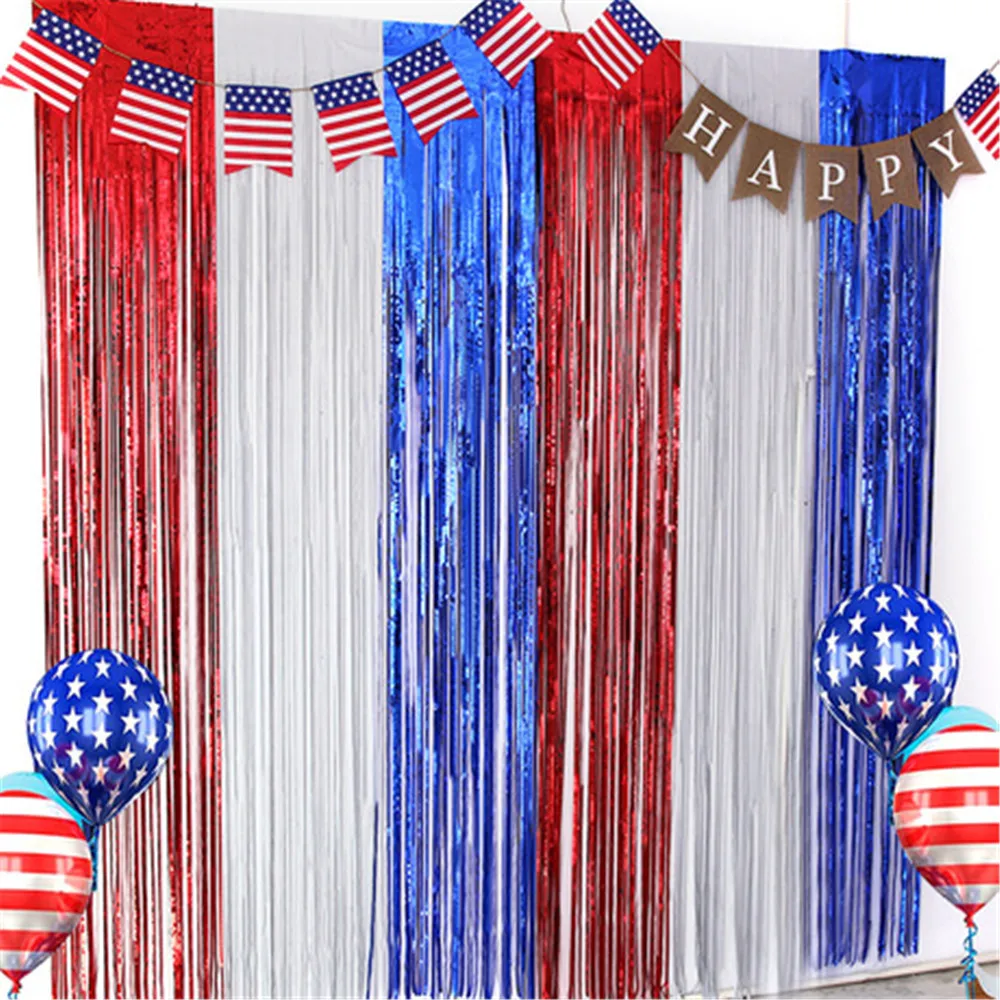 Independence Day Party Rain Silk Curtain Forever Memorial Party Background Wall Layout Rain Silk American Decoration
Independence Day Party Rain Silk Curtain Forever Memorial Party Background Wall Layout Rain Silk American Decoration