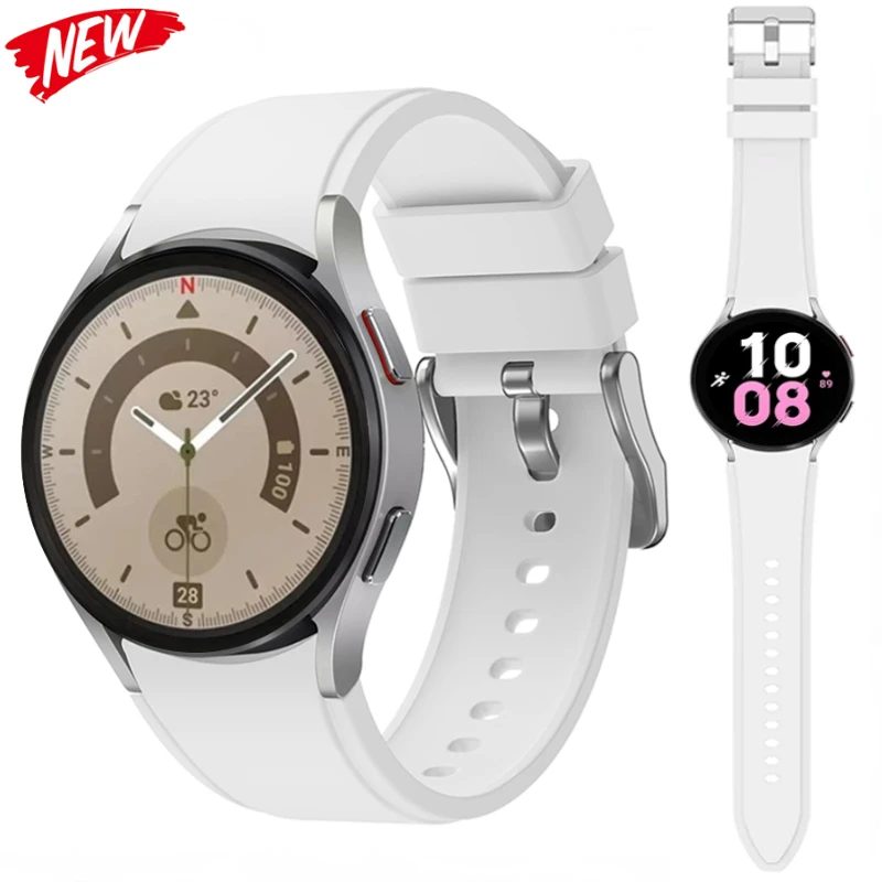 Silicone Strap For Samsung Galaxy 6 5 4 40mm 44mm/Pro 45mm Sport No Gap Wristband Samsung Galaxy Watch 6 Classic 47mm 43mm Band
Silicone Strap For Samsung Galaxy 6 5 4 40mm 44mm/Pro 45mm Sport No Gap Wristband Samsung Galaxy Watch 6 Classic 47mm 43mm Band
