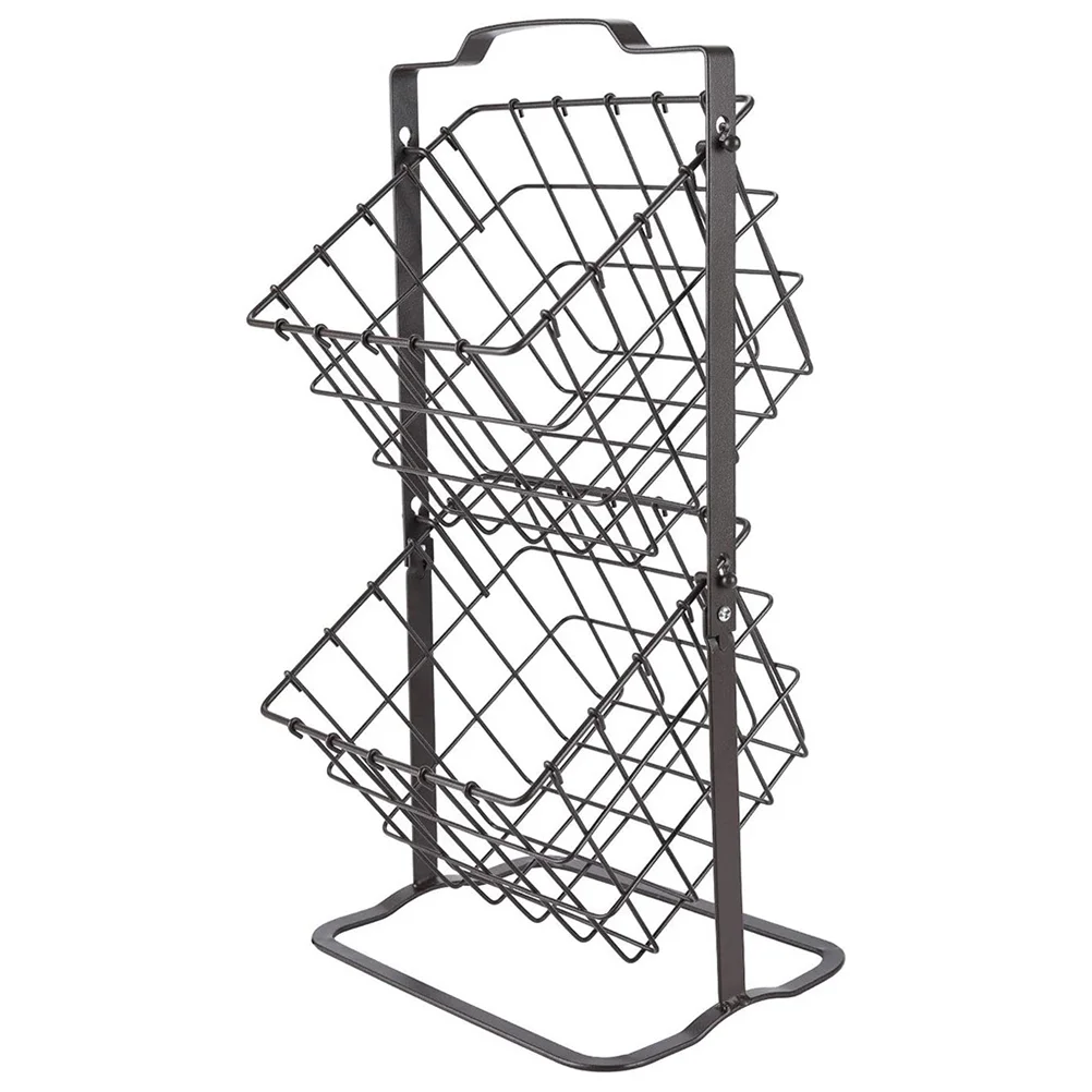 Basket Fruit Metal Bread Wire Holder Tier 2 Vegetable Storage Bowl Serving Countertop Stand Busket Iron
Basket Fruit Metal Bread Wire Holder Tier 2 Vegetable Storage Bowl Serving Countertop Stand Busket Iron