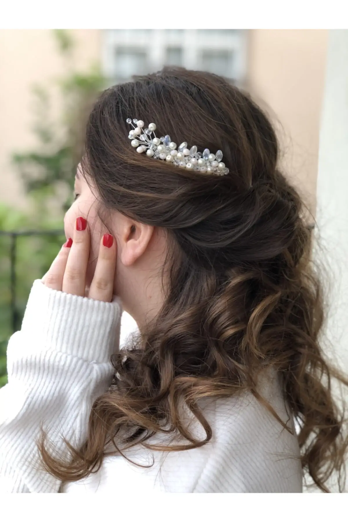 Bridal Accessories Powder Comb Clasp Wedding Handmade For Bride And Bridesmaids
Bridal Accessories Powder Comb Clasp Wedding Handmade For Bride And Bridesmaids