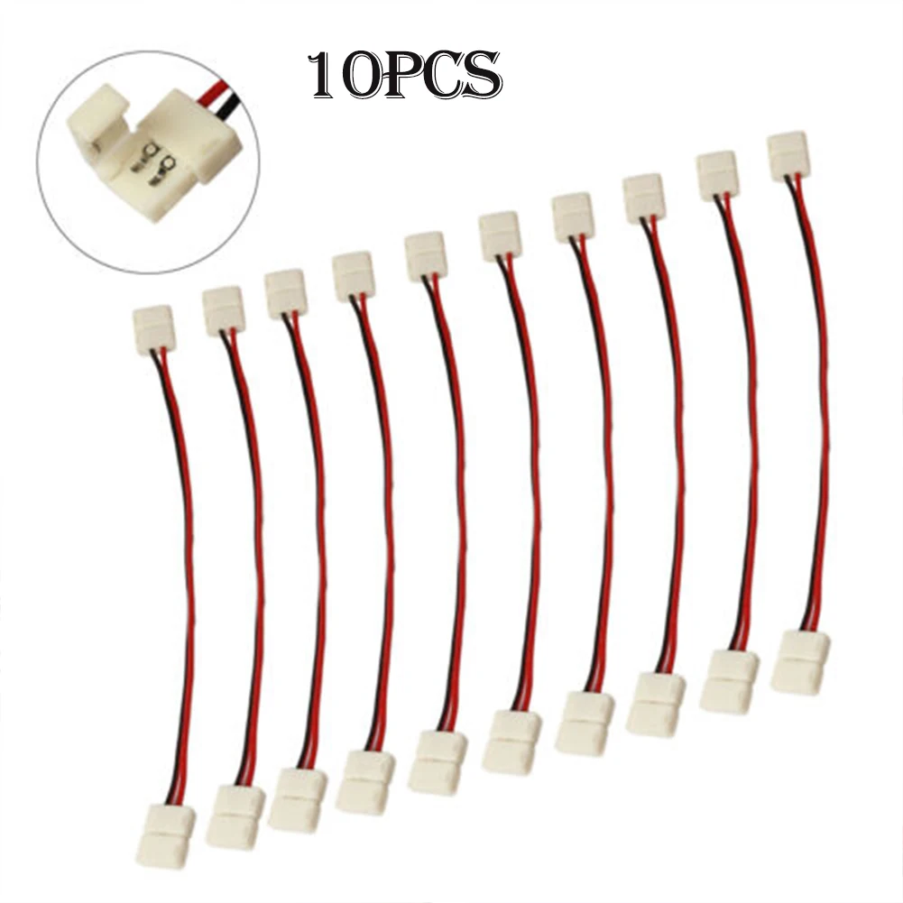 10pcs 2 Pin Connector For 3528 LED Strip Light PCB Connector Cable For Non-waterproof Strip Light Lighting Accessories
10pcs 2 Pin Connector For 3528 LED Strip Light PCB Connector Cable For Non-waterproof Strip Light Lighting Accessories
