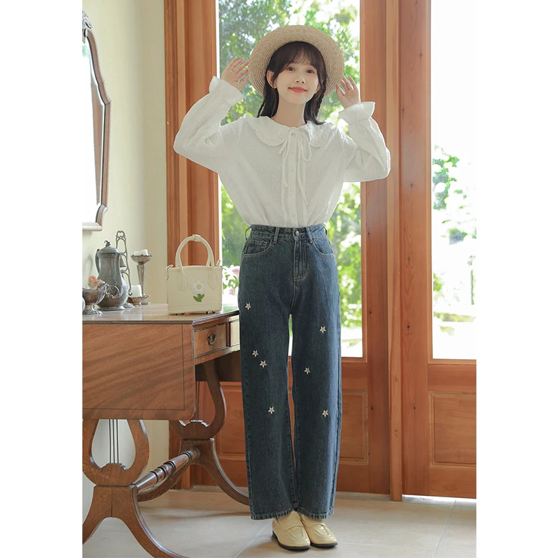 ILARES Baggy Jeans Woman Women's Pants Wide Leg Jeans Female Clothing Vintage Clothes Y2k Streetwear Korean Fashion Embroidered
ILARES Baggy Jeans Woman Women's Pants Wide Leg Jeans Female Clothing Vintage Clothes Y2k Streetwear Korean Fashion Embroidered