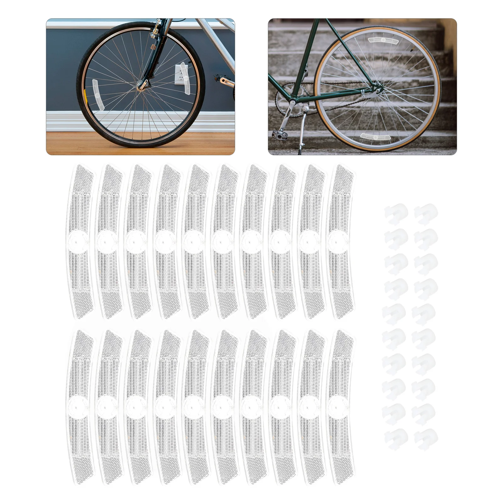 20 Pcs Bicycle Reflective Strip Fluorescent Tape Spoke Coats The Sign Safety Warning Tape Motorbike Spoke Covers
20 Pcs Bicycle Reflective Strip Fluorescent Tape Spoke Coats The Sign Safety Warning Tape Motorbike Spoke Covers